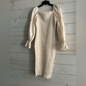 Petal and pup Leona dress in apricot